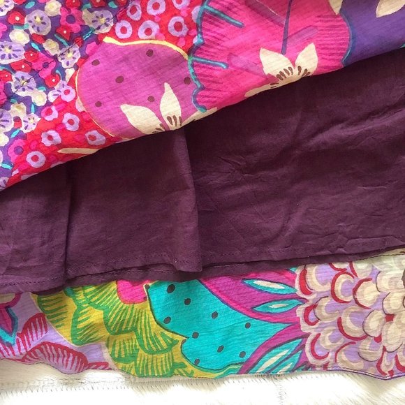 K Derhy Embroidered Floral Boho Cotton Dress - Picture 12 of 13